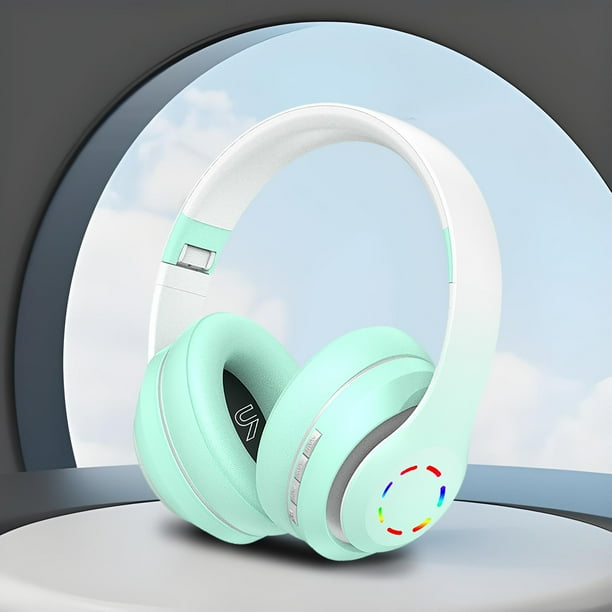Auriculares inalámbricos Bluetooth, modernos y brillantes, estereoscópicos, paquete completo, auriculares Bluetooth