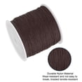 thumbnail image 4 of Unique Bargains 0.8mm x 109 Yard Nylon Satin Cord 0.8mm Beading String Braided Rope, Brown, 4 of 6
