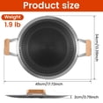 thumbnail image 2 of TEAFIRST BBQ Grill Pan, Stainless Steel Round Grill Pan with Handle, Griddle Pan for Camping Outdoor, 2 of 10