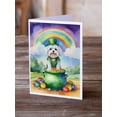 thumbnail image 2 of Maltese St Patrick's Day Greeting Cards Pack of 8 7 in x 5 in, 2 of 3