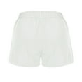 thumbnail image 6 of RYRJJ Women's 2 in 1 Running Shorts for Gym Yoga Workout Athletic Liner Shorts High-Waisted Shorts with Pockets(White,L), 6 of 8