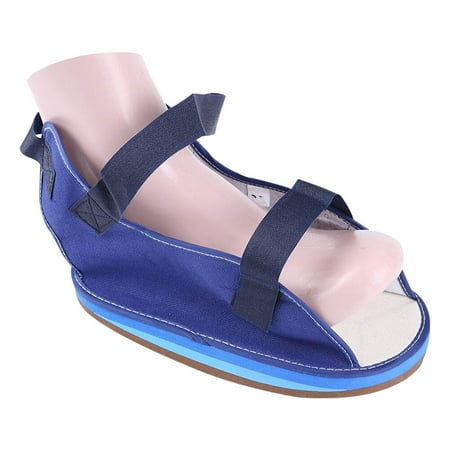 

Foot Fracture Protective Shoes Gypsum Shoes Broken Toe Walking Shoes Fixed Shoe Cover for Woman Man Adult (S Size Blue)