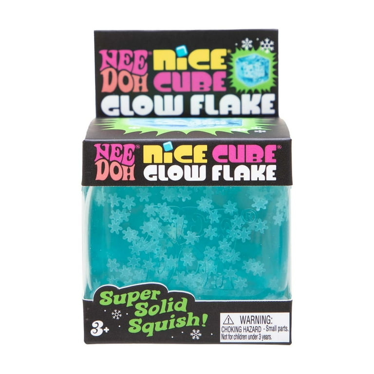 NeeDoh Nice Cube Snowflake, Novelty & Gag Toys for Children Ages 3+