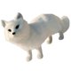 thumbnail image 3 of Stuffed Animals Kids Plush Fox Doll Fur Animal Toys Fox Toys Arctic Fox Ornament, 3 of 3