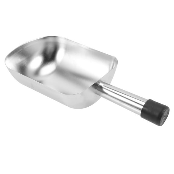 Stainless Steel Double Mouth Shovel Food Scoop Wood Pellet Storage Containers Sweet