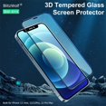 thumbnail image 2 of BlitzWolf Tempered Glass Film for iPhone 12 Pro Max, 3D Screen Protector HD Explosion-proof Anti-Scratch Anti-Fingerprint Full Coverage 9H, 2 of 8