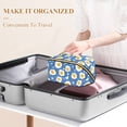 thumbnail image 3 of FORMRS Makeup Bag Travel Cosmetic Organizer for Women Fold Flat Zipper Pouch with Handle, Cute Fried Eggs, 3 of 8