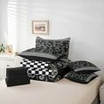 thumbnail image 5 of Feelyou Motorcycle Sport Boys Bedding Comforter Set 7 Pieces, Black Dirt Bike Lover Full Bedding Set, Extreme Sports Reversible Fitted Sheet Flat Sheet, Ultra Soft Home Decor, 5 of 7
