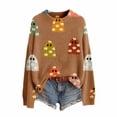 thumbnail image 3 of Certgust Usa Sweatshirt Under $15 Womens Halloween Graphic Print Long Sleeve Knit Pullover Sweater with Cozy Seasonal Style, 3 of 9