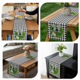 thumbnail image 7 of Welcome Bow Knot Wreath Table Runner - 120 Inch Long, Kitchen Dining Table Runner Dresser Scarves, Summer Flowers Black Gray Plaid Farmhouse Decor for Coffee Tables Wedding Party Banquet, 7 of 7