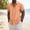 Orange men's linen shirts short sleeve a1, variant on MORESEC Men's Linen Shirts For Summer Casual Wear Short Sleeve Collared Solid Beach Slim Fit Button Down Shirts Vacation Fashion Clothing, Army Green L
