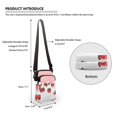 thumbnail image 6 of HELLHERO Strawberry Pattern Women Messenger Bag for Adults Leakproof Sling Bag Polyester 2 Layers, 6 of 7