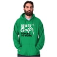 thumbnail image 5 of Born to Golf Forced to Work Golfing Hoodie Sweatshirt Women Men Brisco Brands L, 5 of 6