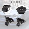 thumbnail image 4 of 2 Pcs Front Left Right Headlight Washer Nozzle Sprayer Jet Fit for BMW 525i 2001-2003 Black, 4 of 7