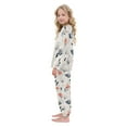 thumbnail image 4 of Fluffy Pajamas Set Fuzzy Winter Warm Pj Sets Pullover Tops and Long Pants Elegant and Simple Flowers X-Small, 4 of 8