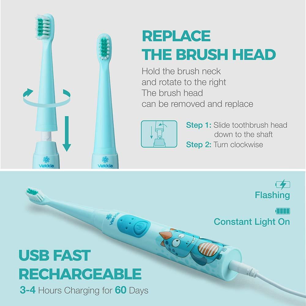 vekkia toothbrush replacement heads