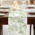 thumbnail image 3 of Table Runners 90 Inches Long Dress Scarves, Watercolor Forest Sage Green Farmhouse Coffee/Dining/Kitchen Table Runner for Living Room, Abstract Art Modern Trees 13x90 Inch, 3 of 9