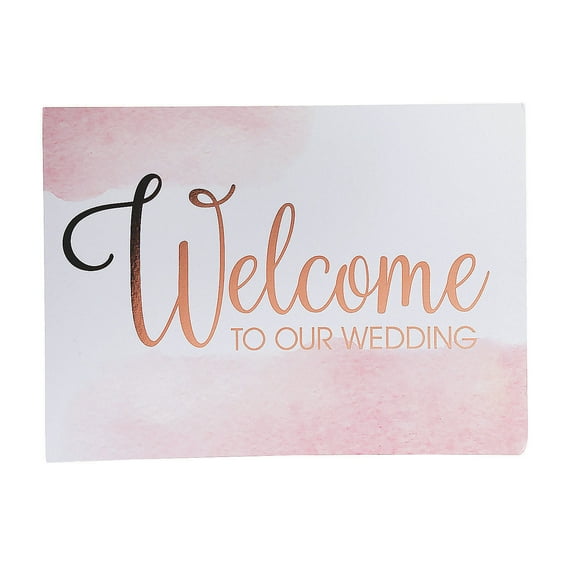 Copper Foil Welcome Sign - Party Decor - 1 Piece
