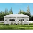 thumbnail image 3 of CazToi 10x20FT Heavy Duty Pop Up Canopy Tent Waterproof Wind-Resistant 6 Sidewalls 3 Height Adjustments Includes Storage Bag, 3 of 8