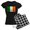 With Checker Pant, variant on CafePress - Irish Flag - Women's Dark Pajamas