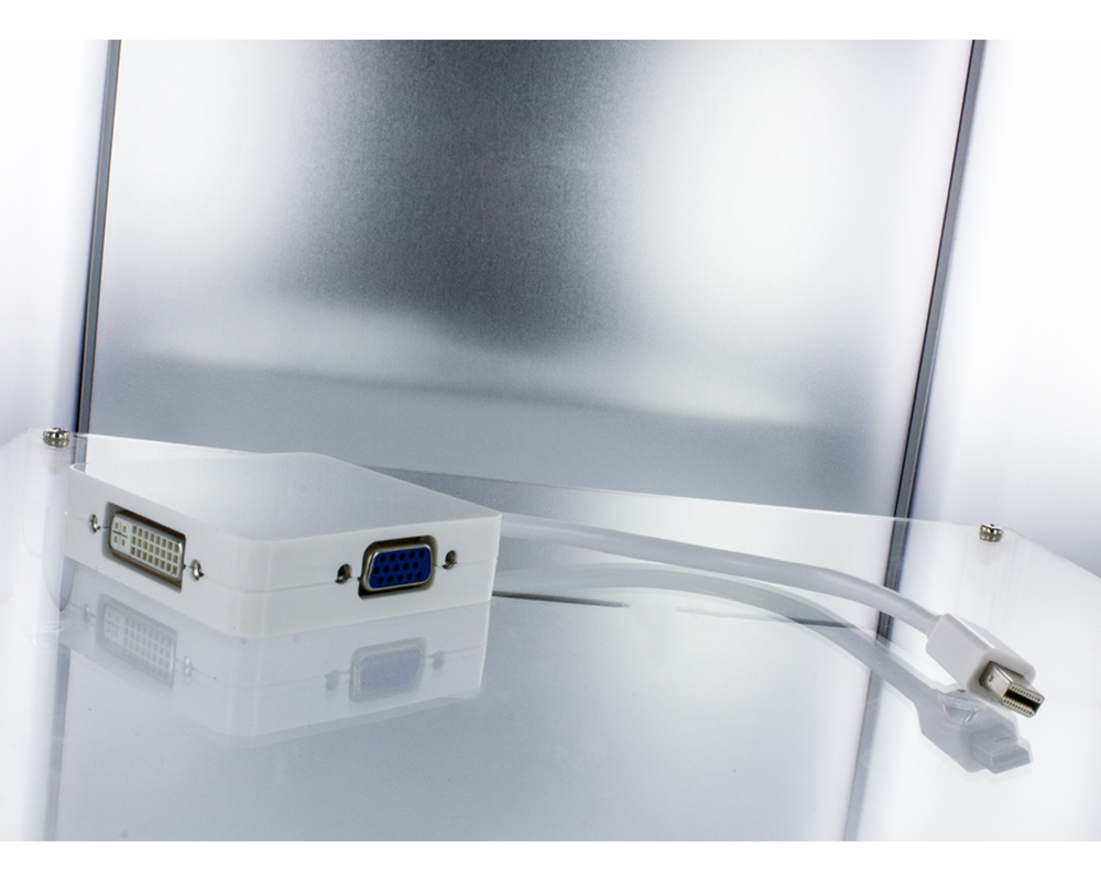 NavePoint Thunderbolt Mini DisplayPort to DVI VGA HDMI Adapter White - image 4 of 4