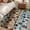 Blue, variant on Teal Brown Runner Rug 2x6 FT,Non Slip Hallway Rugs,Pet Paw Printed Farmhouse Dog Claws Wood Grain Washable Soft Floor Carpet Throw Runner Carpet Long Rugs for Entryway Kitchen Bedside Sliding Door