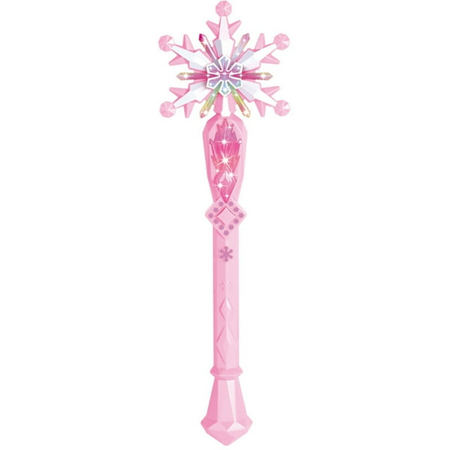 LED Christmas Flashing Light Sticks Snowflake Wand Exquisite Kids Wand Princess Snowflake Luminous Wand