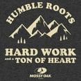thumbnail image 2 of Boy's Mossy Oak Humble Roots Hard Work and a Ton of Heart Graphic Tee Charcoal Heather Small, 2 of 5