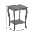thumbnail image 4 of Convenience Concepts Table d'Appoint Carrée American Heritage en Bois Gris, 4 of 6