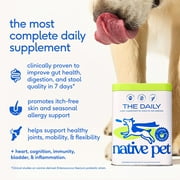 Native Pet The Daily 11-in-1 Dog Supplement for Overall Wellness with Vitamins, Glucosamine & Collagen, 9.25oz