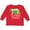 Red, variant on Gatlinburg, Tennessee- Mountains and Bear Shape Boys or Girls Long Sleeve Toddler T-Shirt