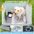 thumbnail image 4 of Homall Dog Kennel Plastic Dog House Indoor Outdoor for Large Dogs, 27.6 inch All Weather Doghouse Puppy Shelter with Air Vents, Elevated Floor Ventilate, Blue, 4 of 8