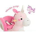 thumbnail image 4 of May be dispatched After Dec.20, 2018 - Labebe Child Rocking Horse Toy, Pink Rocking Horse Plush, Unicorn Rocker Toy for Kid 1-3 Years, Child Rocking Toy for Girl/Wooden Rocking Horse Pink, 4 of 7