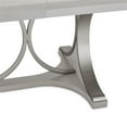 thumbnail image 5 of Michael Amini Eclipse Oval Rubberwood & Steel Dining Table in Moonlight Gray, 5 of 13
