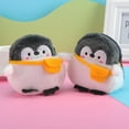 thumbnail image 4 of OHOIOLLA 2Pcs Penguin Shape Change Purse Cute Change Purse Black Thick Fabric For Students School, 4 of 7