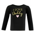 thumbnail image 3 of Hudson Baby Infant Girl Long Sleeve T-Shirts, Girl Daddy, 12-18 Months, 3 of 5