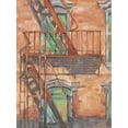 thumbnail image 2 of Harper, Ethan 19x24 White Modern Wood Framed Museum Art Print Titled - Urban Facade II, 2 of 4