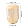thumbnail image 3 of Vaso portátil de ensalada de frutas de doble capa con tenedor integrado, tapa sellada, diseño de drenaje y plástico apto para alimentos, de 15x10 cm para el almuerzo y uso para llevar., 3 of 6