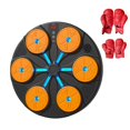 thumbnail image 1 of Máquina de boxeo electrónica para práctica en gimnasio en casa, luz RGB, objetivo electrónico de pared Guante rojo con almohadilla naranja, 1 of 9
