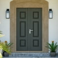 thumbnail image 6 of Hubbard 6-in 1 Light Dusk to Dawn Textured Black Outdoor Wall Lantern Clear Glass Shade, LED Compatible, 6 of 13