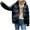 Black, variant on Jinhomg Plus Size Down Jacket for Women Winter Warm Long Sleeve Full-Zip Puffer Coat Casual Comfy Solid Quilted Coat with Pockets Summer Saving Pink L