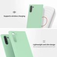 thumbnail image 5 of Galaxy Note 10 (2019) Case, Silky-Soft Touch Full Body Protection Shockproof Cover Case with Soft Microfiber Lining Cushion Shockproof Cover for Galaxy Note10 6.3" Mint, 5 of 13