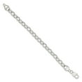 thumbnail image 2 of White Sterling Silver bracelet Fancy Link, 8.5 in 8.9 mm, 2 of 3