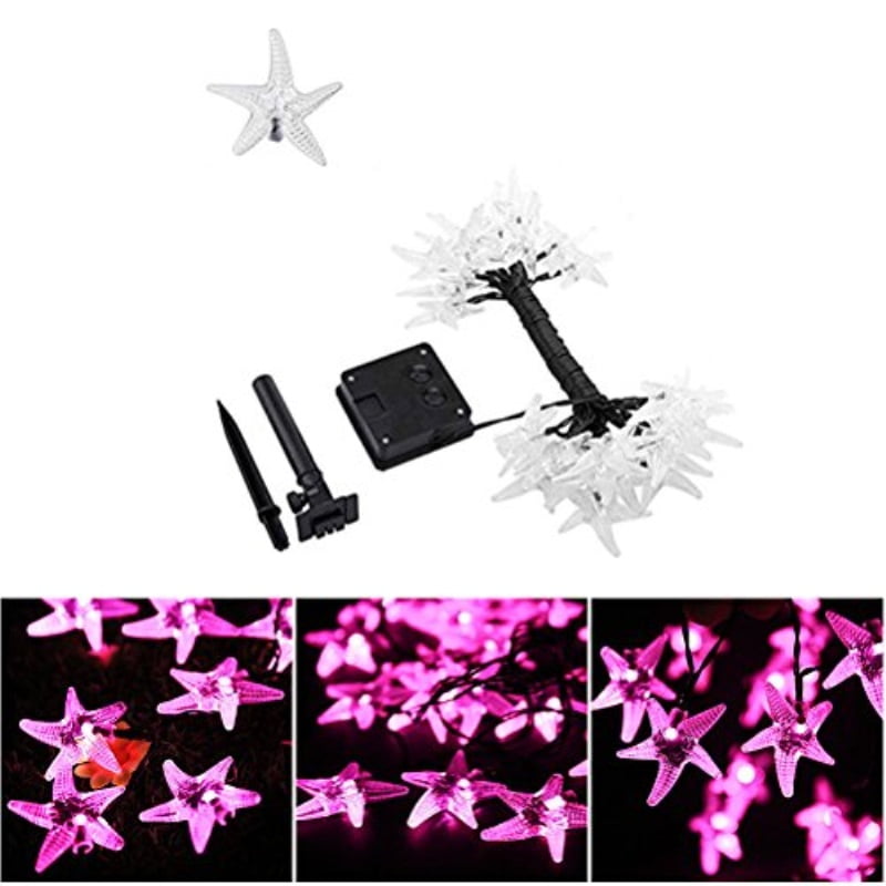 Ledmomo 6m 30 Led Sea Star Solar String Lights Outdoor Waterproof Ledmomo 6m 30 Led Sea Star Solar String