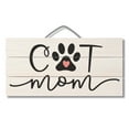 thumbnail image 1 of CounterArt "Cat Mom" Decorative Slatted Pallet Wood Sign 12" by 6", 1 of 7