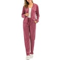 thumbnail image 5 of LELINTA Women's Hoodie Sweatshirt Pants Sets Running Sport Casual Solid Velvet Tracksuit, 5 of 5
