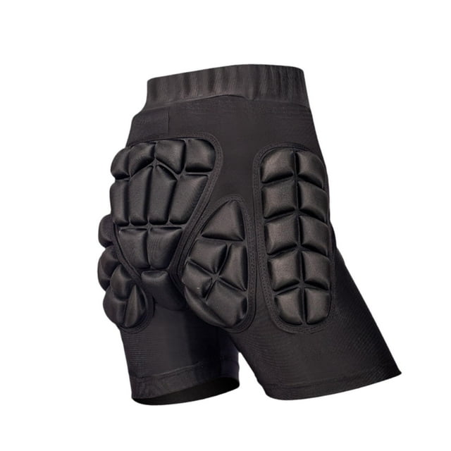 Pantalones cortes de protección de la cadera 3D alojamiento de almohadillas de almohadilla de cojín de almohadilla de almohadilla alta para patinaje L