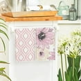 thumbnail image 4 of Pink Floral Leaves Boho Kitchen Towels Dish Towels, 18x26 Inch Seasonal Decoration Hand Towels Set of 4, 4 of 6