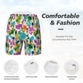 thumbnail image 5 of Lsque Mens Swim Trunks Watercolor Flowers Pattern - Bathing Suit Compression Liner - Beach Swim Shorts Swimwear - (S-3XL) - Stretch Quick Dry -3X-Large, 5 of 9