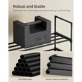 thumbnail image 5 of Shoe Rack, 2-Tier Shoe Organizer, Metal Storage Shelf, Upright or Upside Down, for 12-15 Pairs, Stackable, for Entryway, 11.8 x 36.2 x 14.6 Inches, Black ULSA12BK, 5 of 8